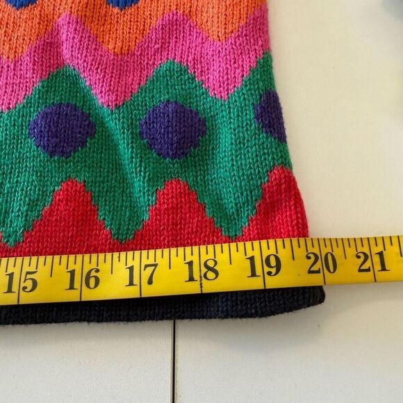Vintage Rafaella Colorful Intarsia Knit Sweater Sz  L Artsy, Vintage - Picture 10 of 12